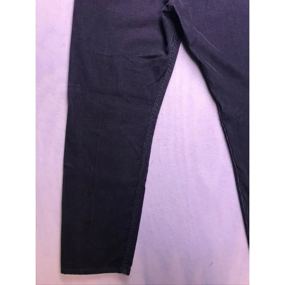 Levi's 505 Regular Fit Pants Mens 34x30 Charcoal Grey Classic‎ Corduroy Jeans